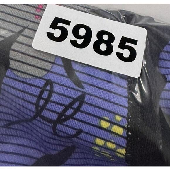 Pro Player Large Womens Wicking Polyester Athletic Floral Leggings Capri Length - Picture 6 of 6